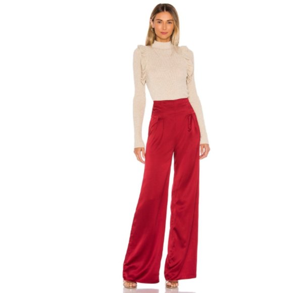 MAJORELLE Citrus Pant in Cranberry NWOT Size Small - Picture 4 of 4